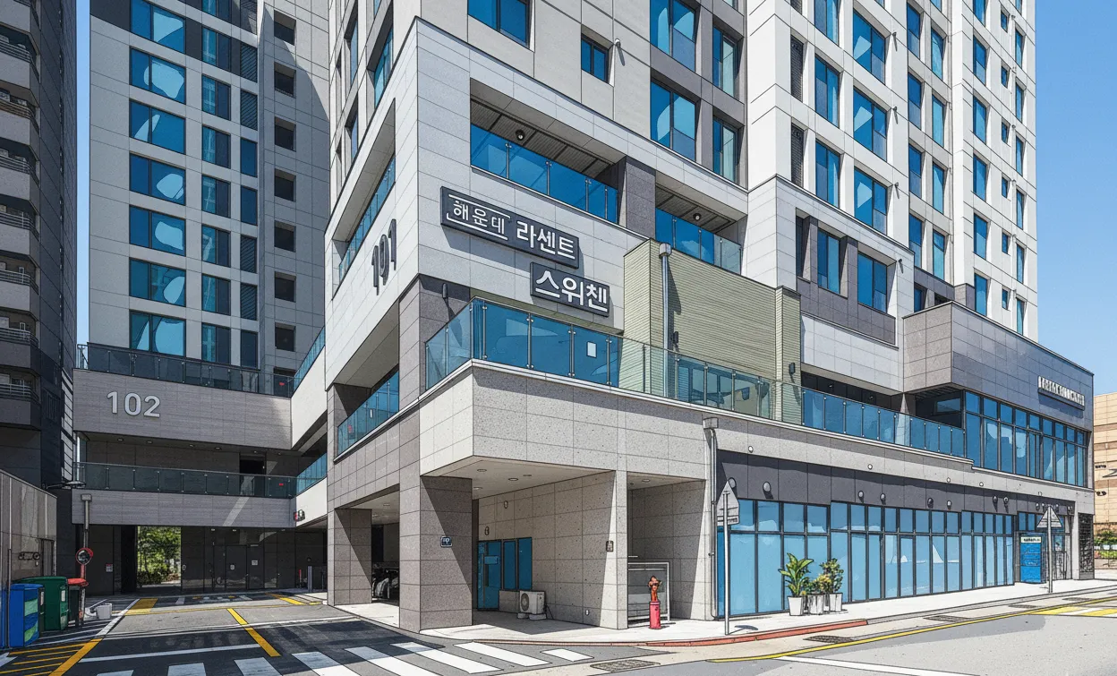 해운대라센트스위첸-전면
